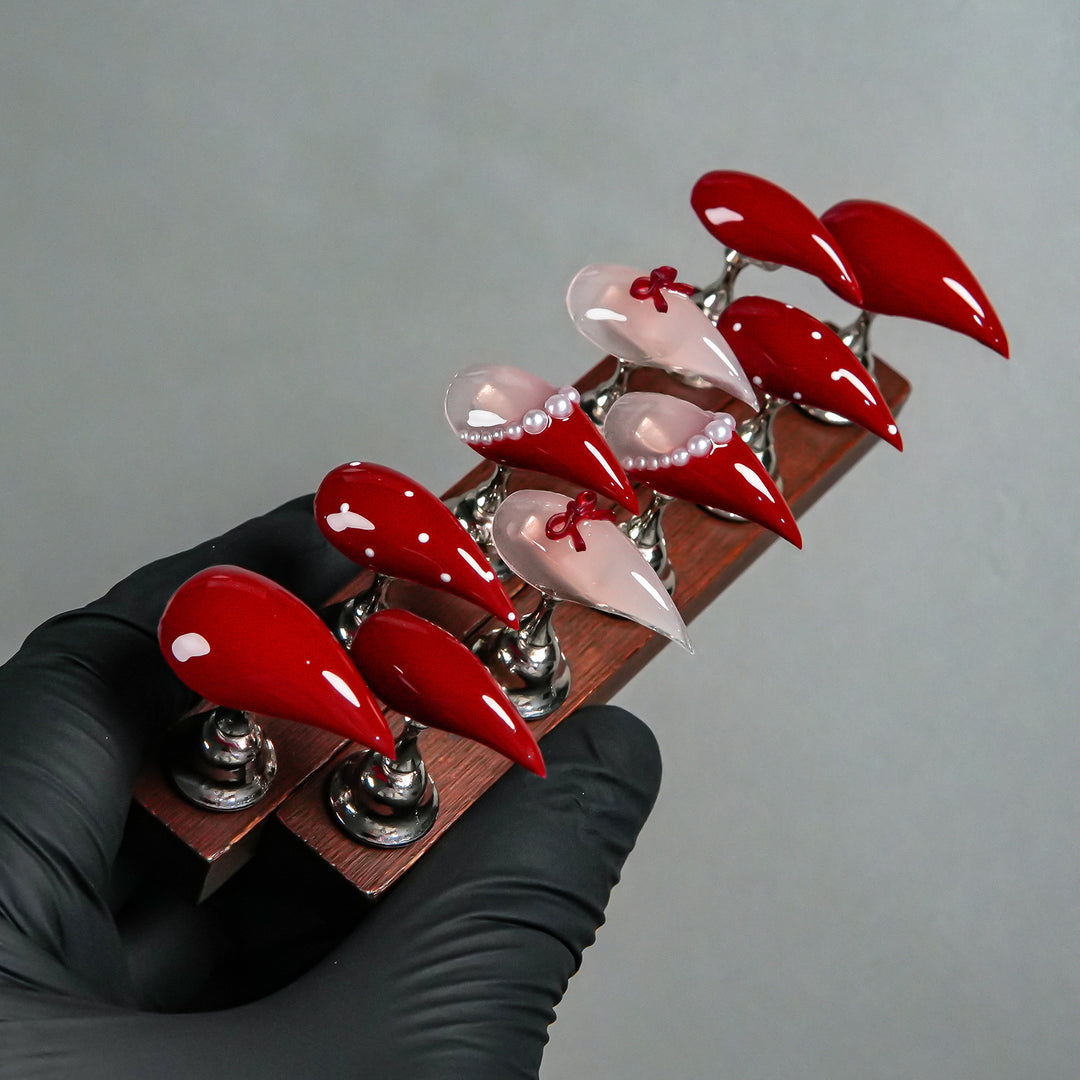 Stiletto Press-On Nail Set with Gradient Design