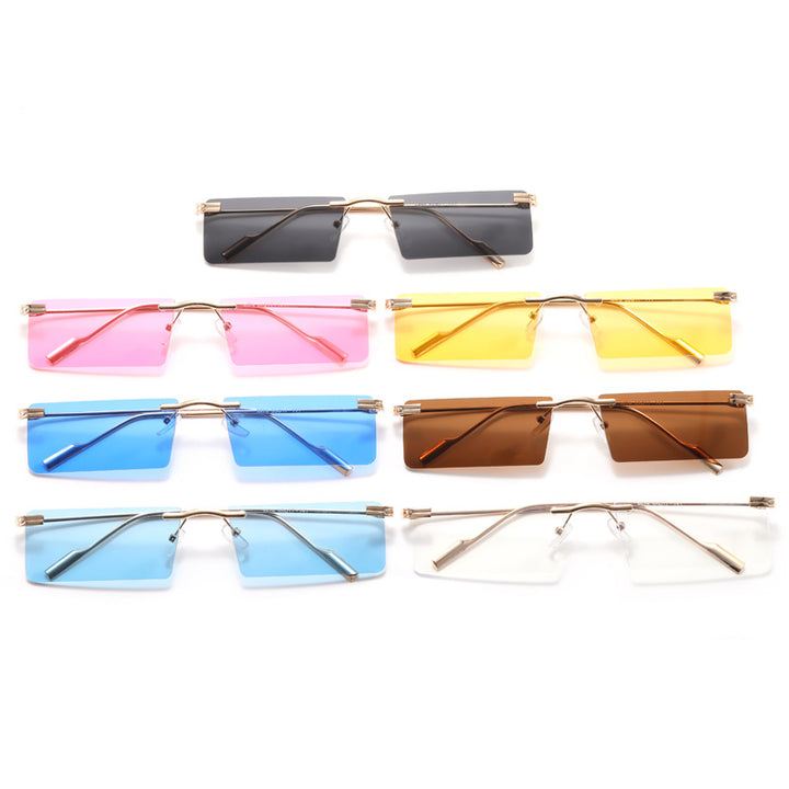 Women's Fashion Rectangular Sunglasses with Elegant Metal Frame Stornfield
