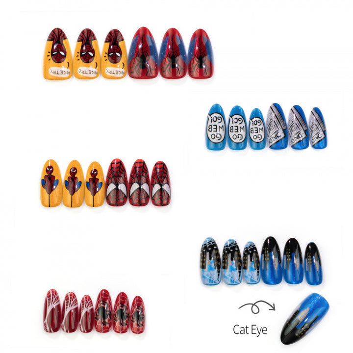 Comic-Inspired Press-On Nail Art Set