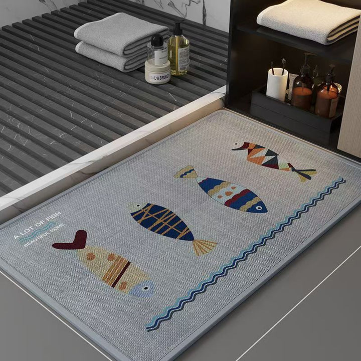 Cat-Themed Soft Bath Mat