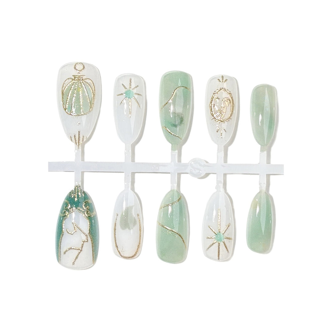 Decorative Press-On Nail Art Set 1790745388