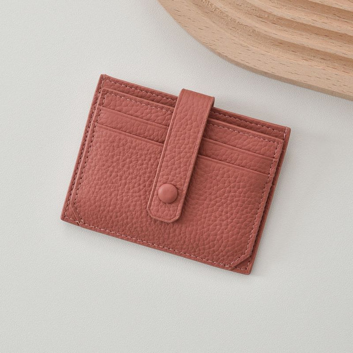 Premium Leather Snap Closure Cardholder Stornfield
