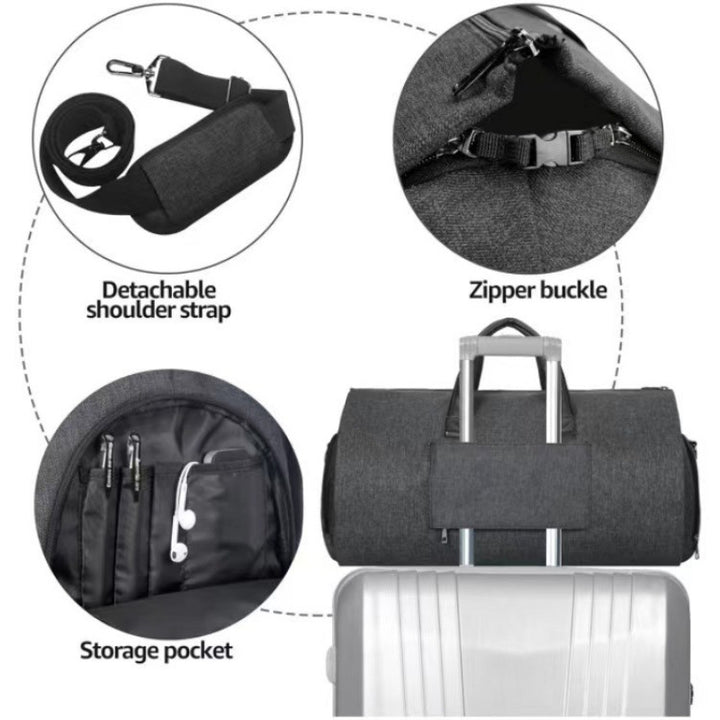 Sporty weekend bag with practical outer pockets Stornfield