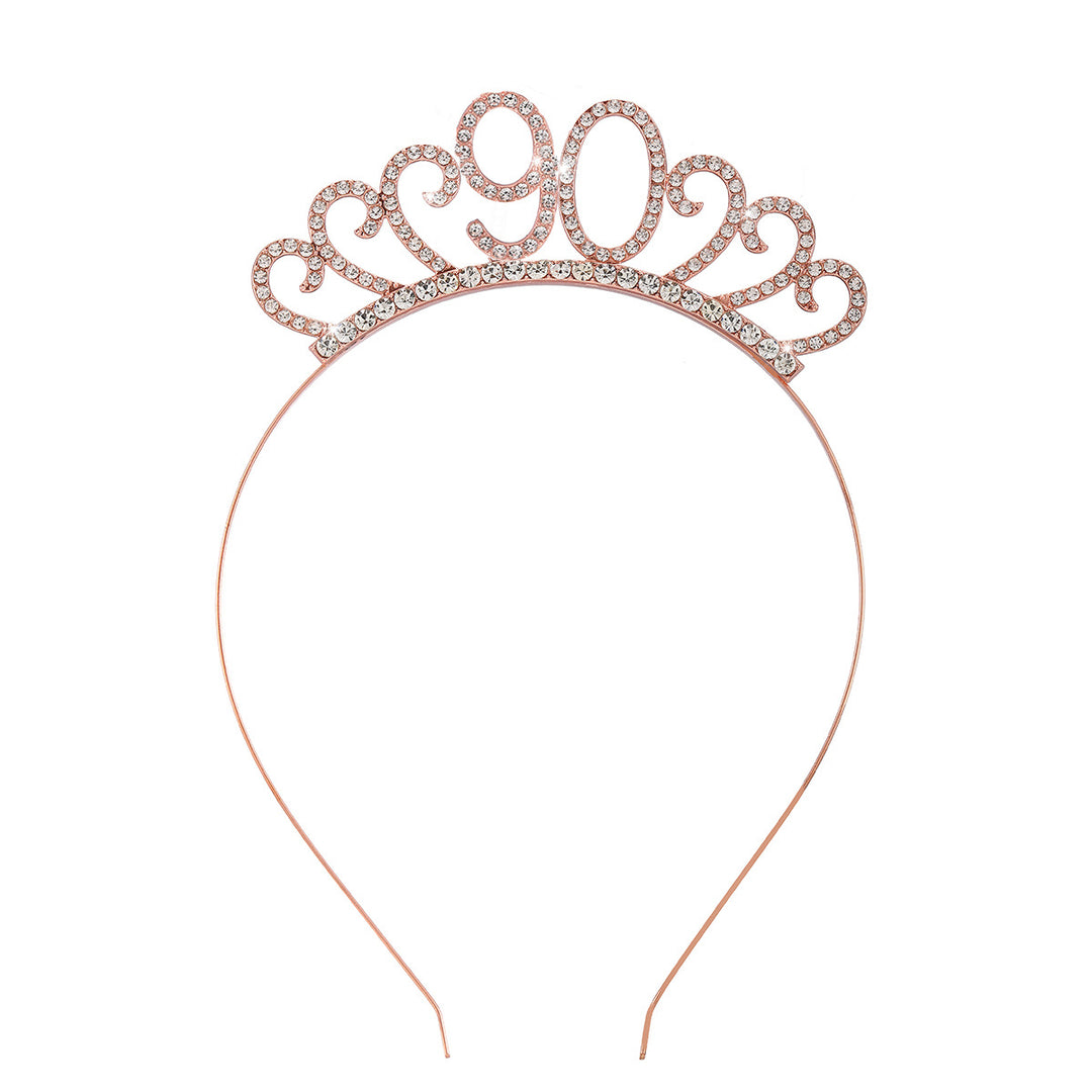 Ladies Crystal Tiara with Custom Designed Number Motif Stornfield