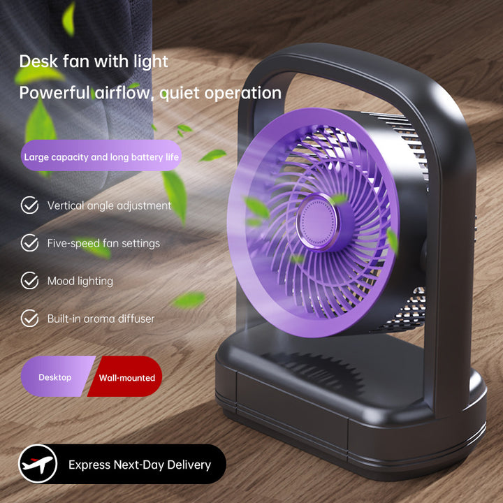 Unisex Portable Rechargeable Desk Fan Stornfield