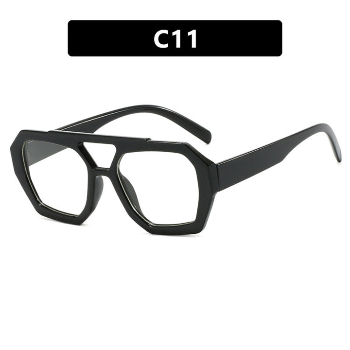 Women's geometric sunglasses made of durable plastic with polarized lenses Stornfield
