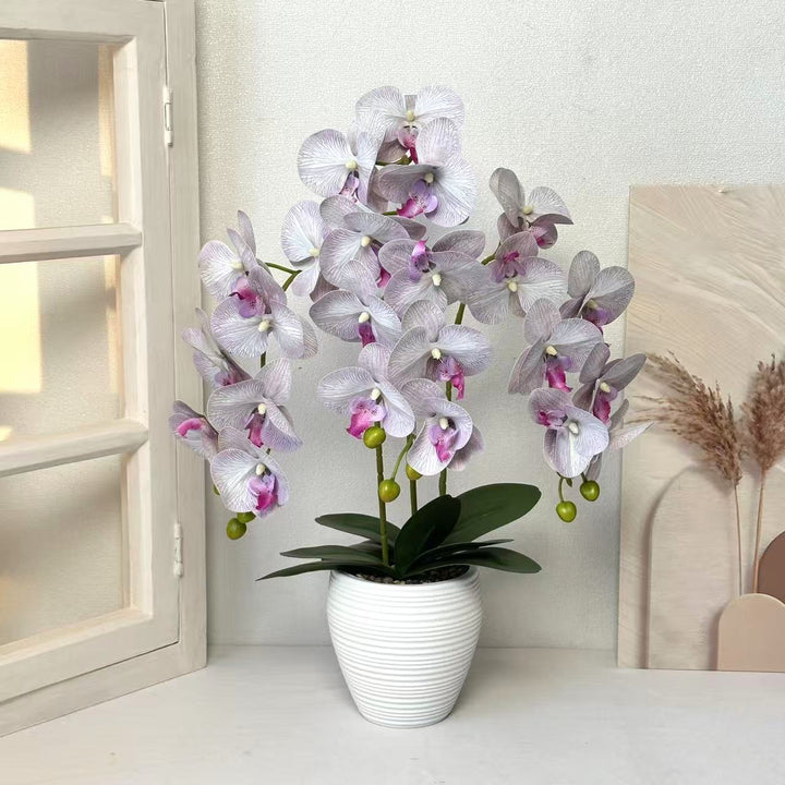 Artificial Orchid Plant for Home Decor Display