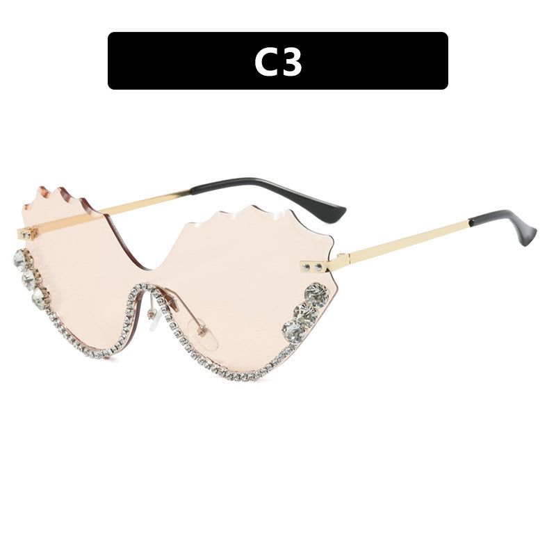 Women's extravagant sunglasses with sparkling accent and unique design Stornfield