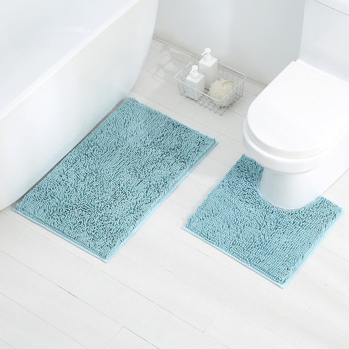 Soft Chenille Bath Mat Set Stornfield
