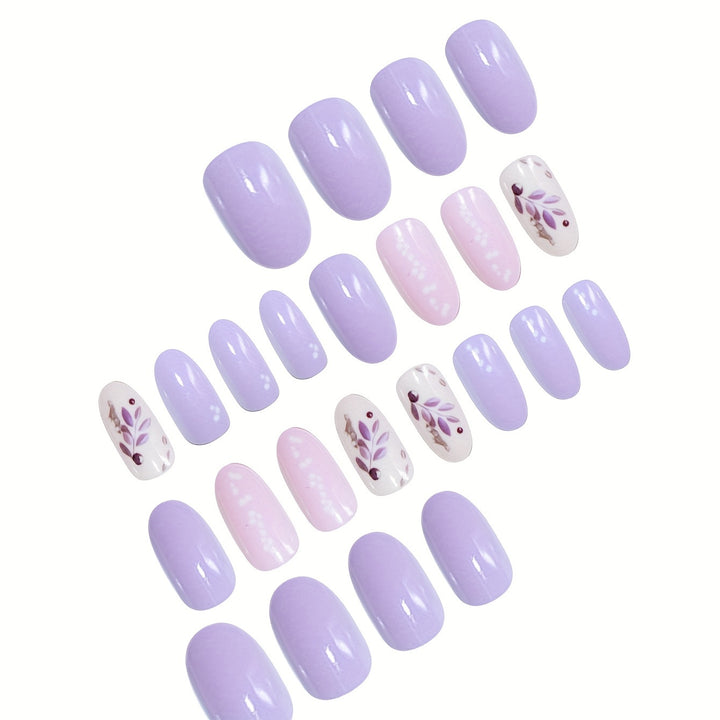 Elegant Floral Design Press-On Nails Stornfield