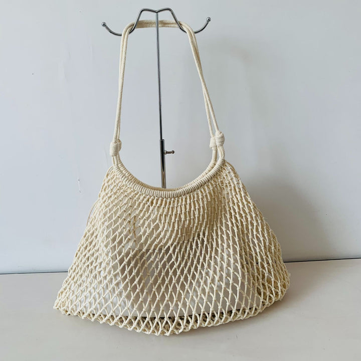 Mesh Beach Tote with Adjustable Drawstring Stornfield