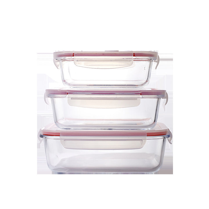 Women airtight storage box set made of glass Stornfield