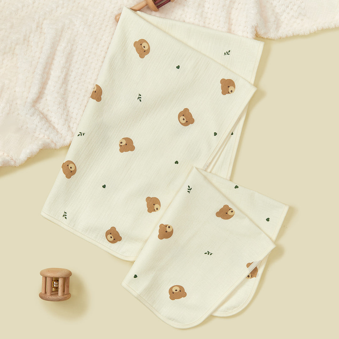 Soft Muslin Baby Blanket with Rainbow Print Stornfield