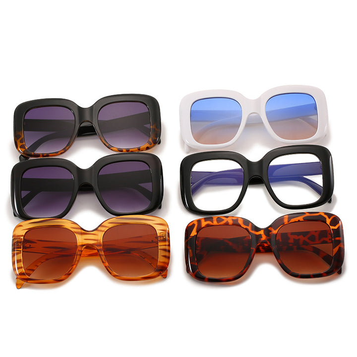 Women's oversized square sunglasses with high-quality plastic frame Stornfield