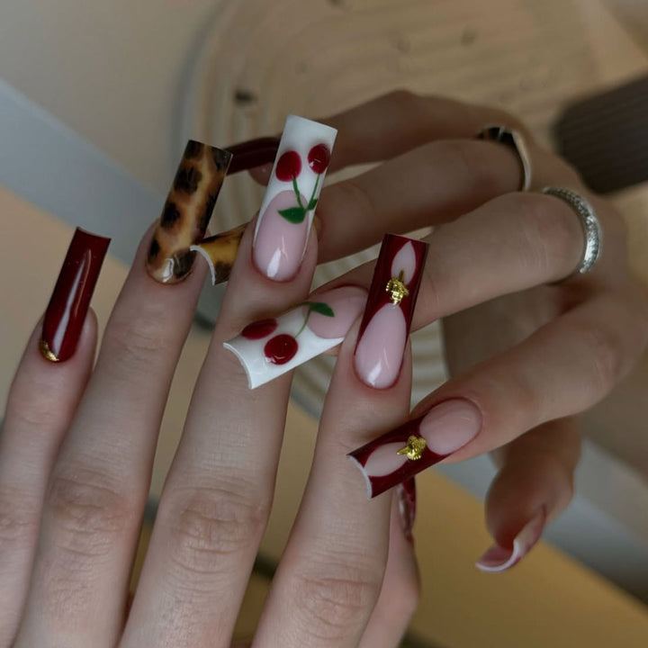 Artistic Long Nail Art Extensions Stornfield