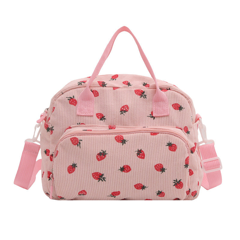 WoPlayful Strawberry Print Crossbody Bag Stornfield