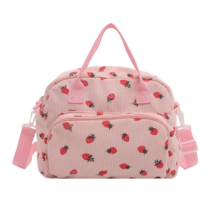 WoPlayful Strawberry Print Crossbody Bag Stornfield