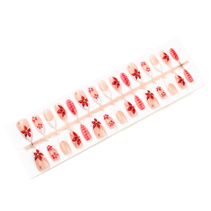 Floral Elegant Stiletto Press-On Nail Art Stornfield