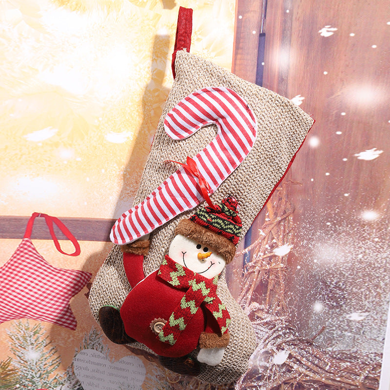 Christmas stocking with festive Gnome motif Stornfield