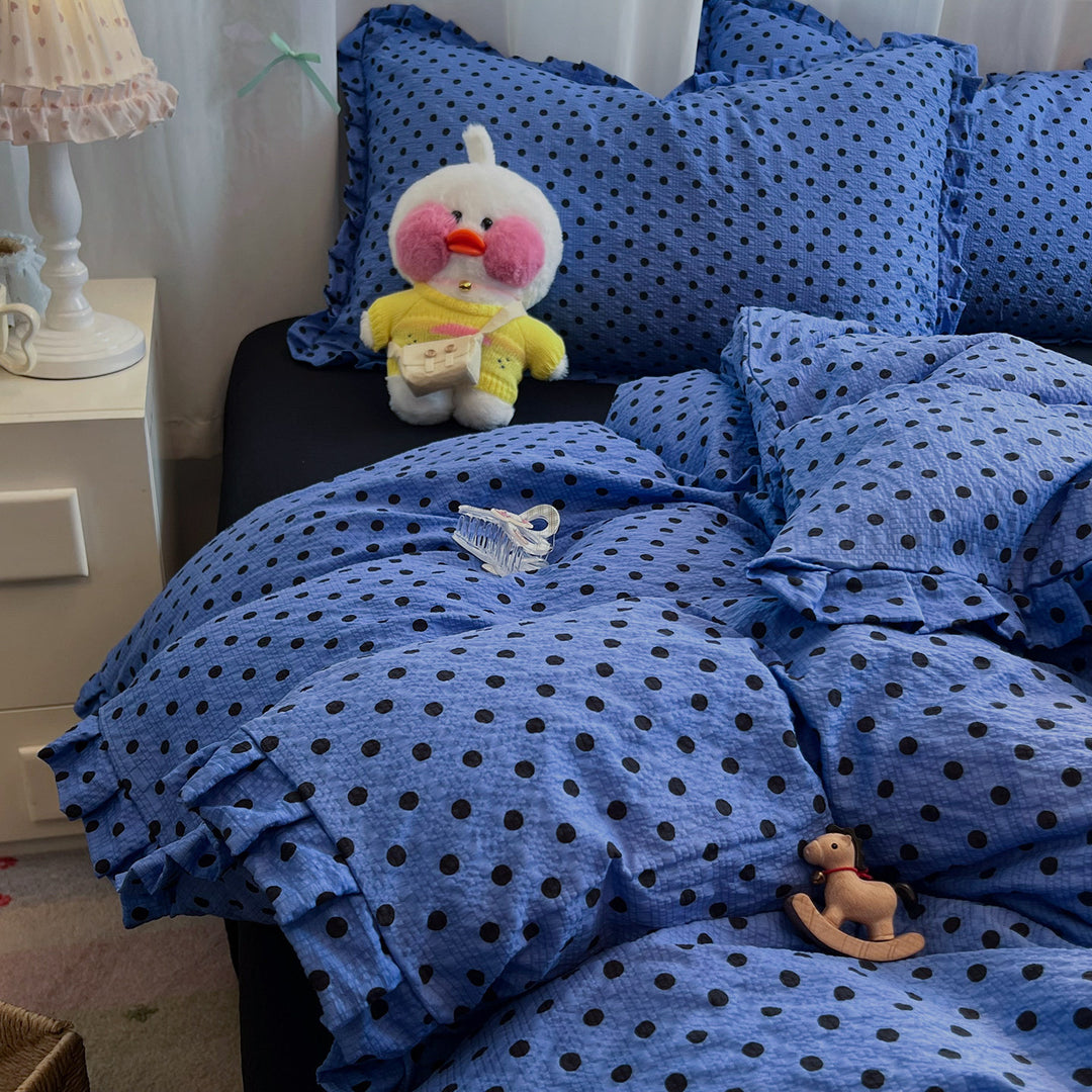 Floral Ruffled Bedding Set