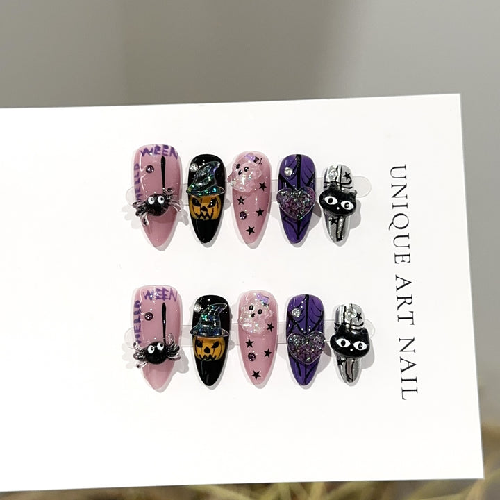 Halloween-Themed Press-On Nail Set
