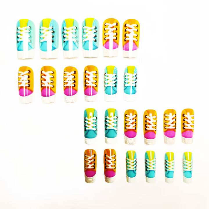 Creative Art Nail with Sneakers Design Stornfield