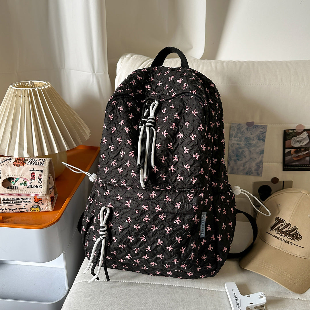 Textured Plush Multi-Compartt Backpack Stornfield