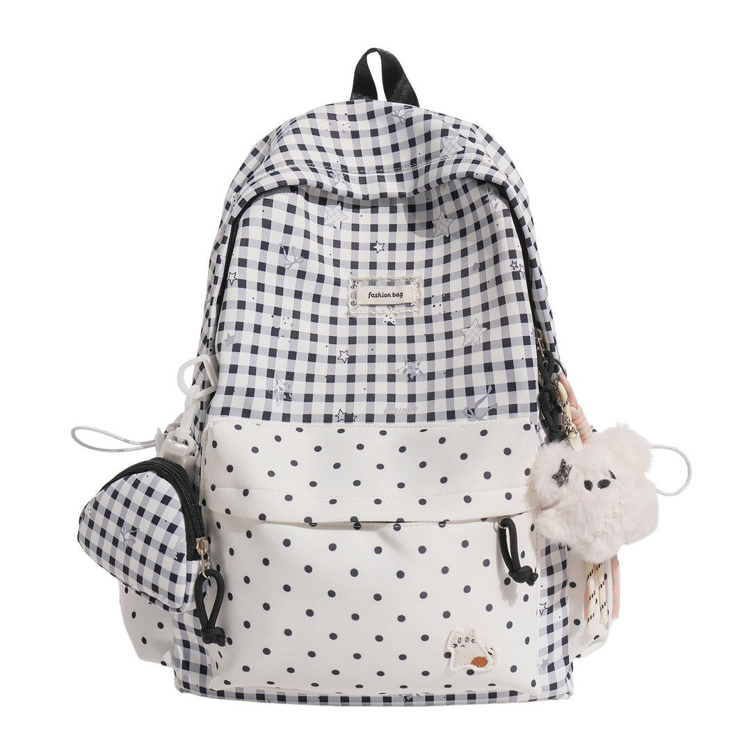 Stylish Checks Print Casual Backpack Stornfield