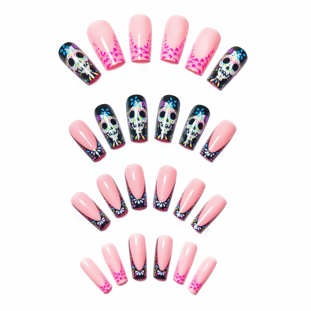 Creative nail art with detail-loving skull design Stornfield