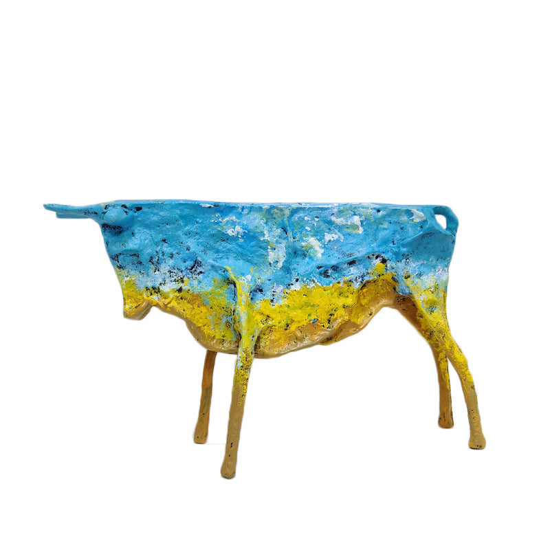 Modern Artistic Bull Sculpture