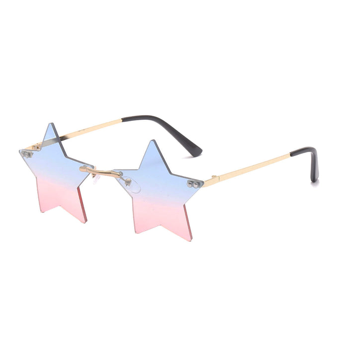 Women striking sunglasses with star-shaped frame and gradient lenses Stornfield