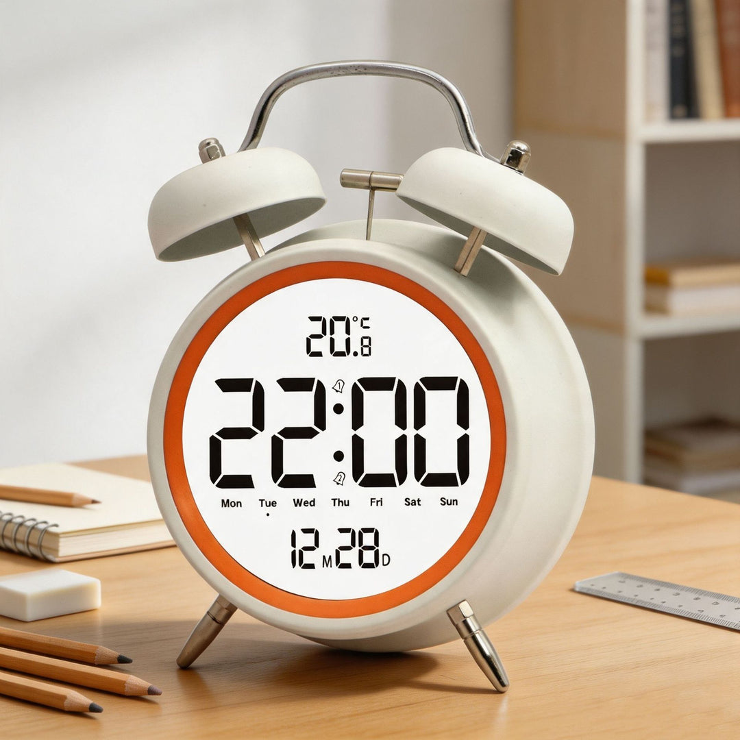 Digital alarm clock with large LED digits and temperature sensor Stornfield