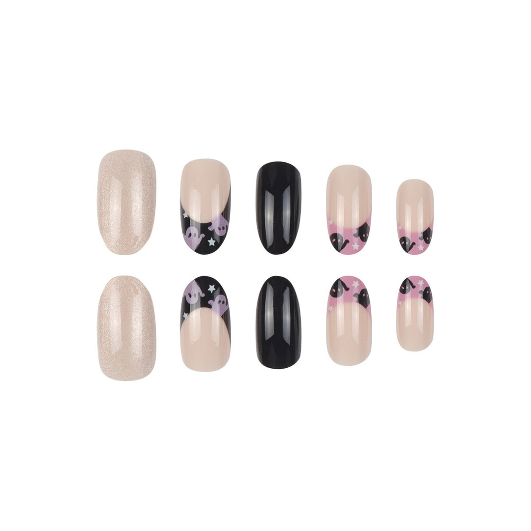 Halloween-Themed Artistic Press-On Nails Stornfield