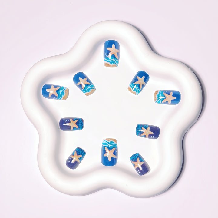 Artificial Nail Design Set with Maritime Motif Stornfield