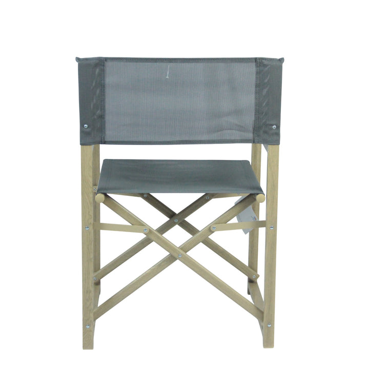 Folding chair with backrest made of high-quality wood Stornfield