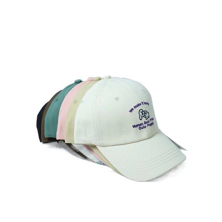Women's Embroidered Puppy-Themed Baseball Cap Stornfield