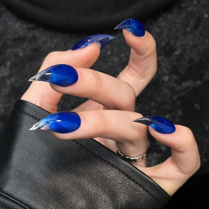 Elegant Stiletto Press-On Nail Set with Glossy Shine