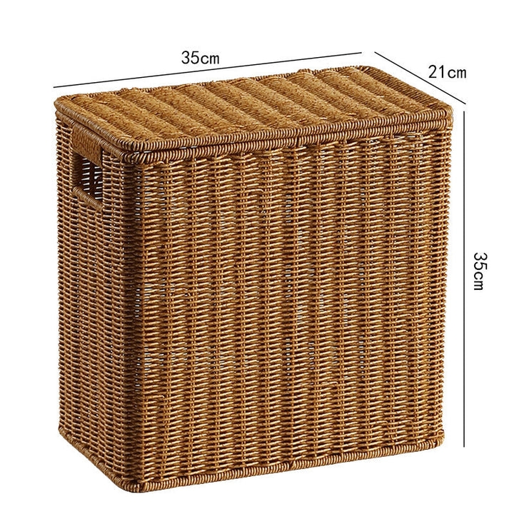 Handcrafted Rectangular Wicker Storage Box Stornfield