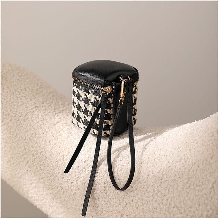 Textured Leather Mini Cosmetic Bag Stornfield