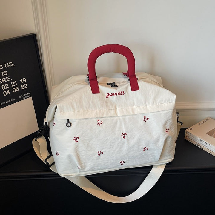 Multi-Functional Embroidered Travel Duffle