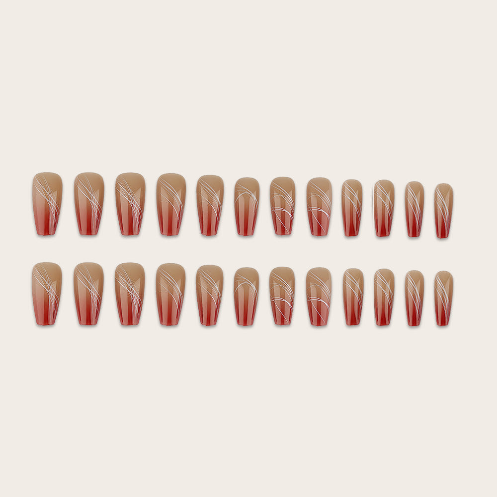 Artificial nails with modern geometric designs Stornfield