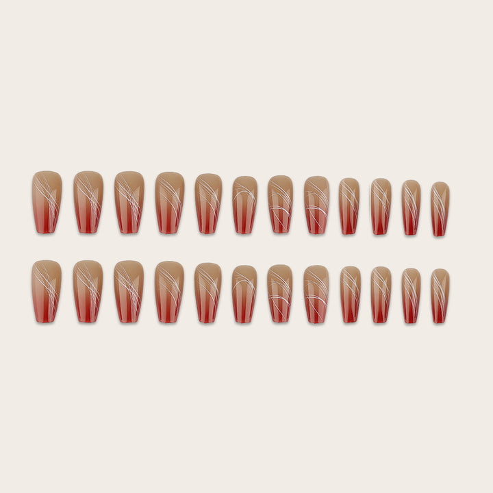 Artificial nails with modern geometric designs Stornfield