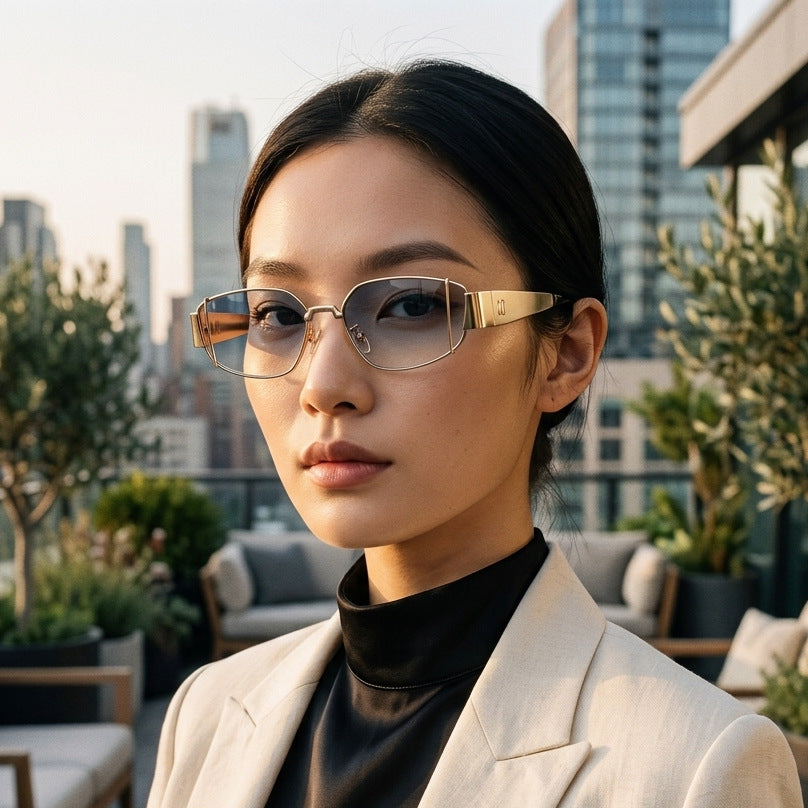 Women Designer Sunglasses in Modern, Angular Style Stornfield