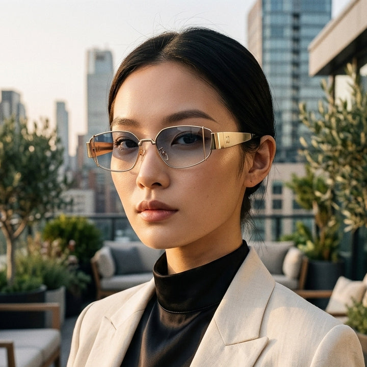 Women Designer Sunglasses in Modern, Angular Style Stornfield