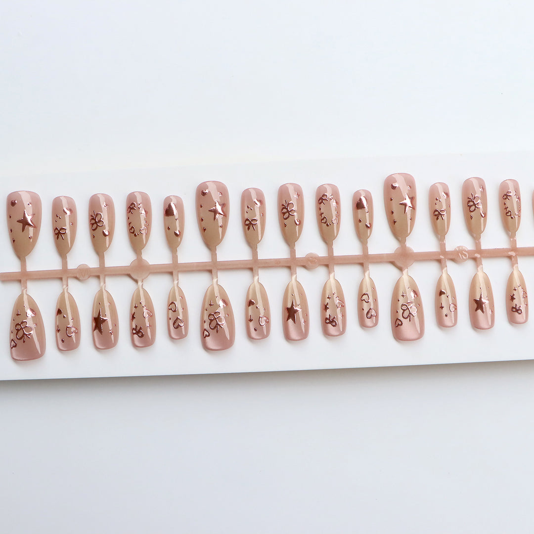 Artistic Decorative Press-On Nails Stornfield