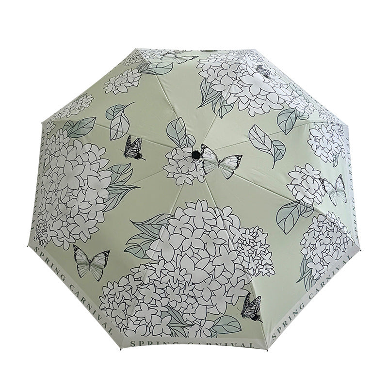 Women's Folding Umbrella with Innovative Floral Design Stornfield