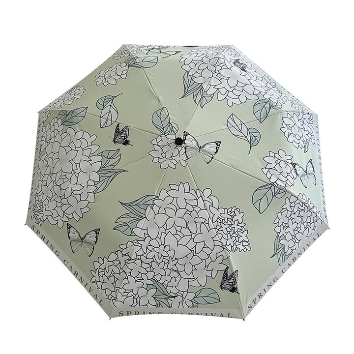 Women's Folding Umbrella with Innovative Floral Design Stornfield