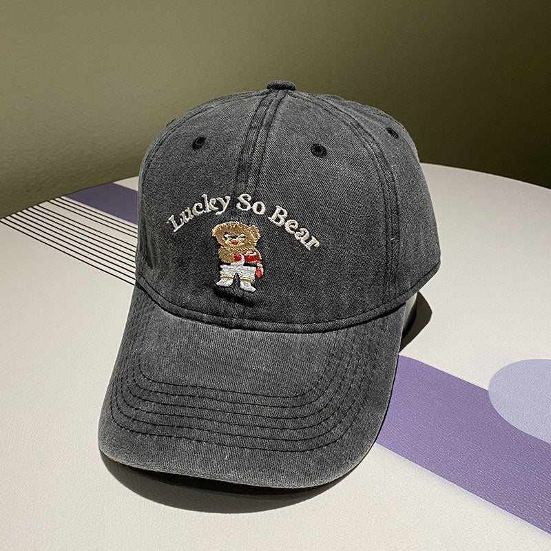 Unisex Casual Embroidered Bear Cap Stornfield