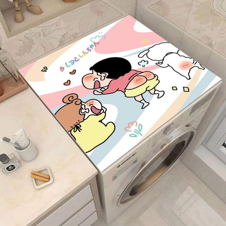 Cartoon Character-Themed Washing Machine Mat