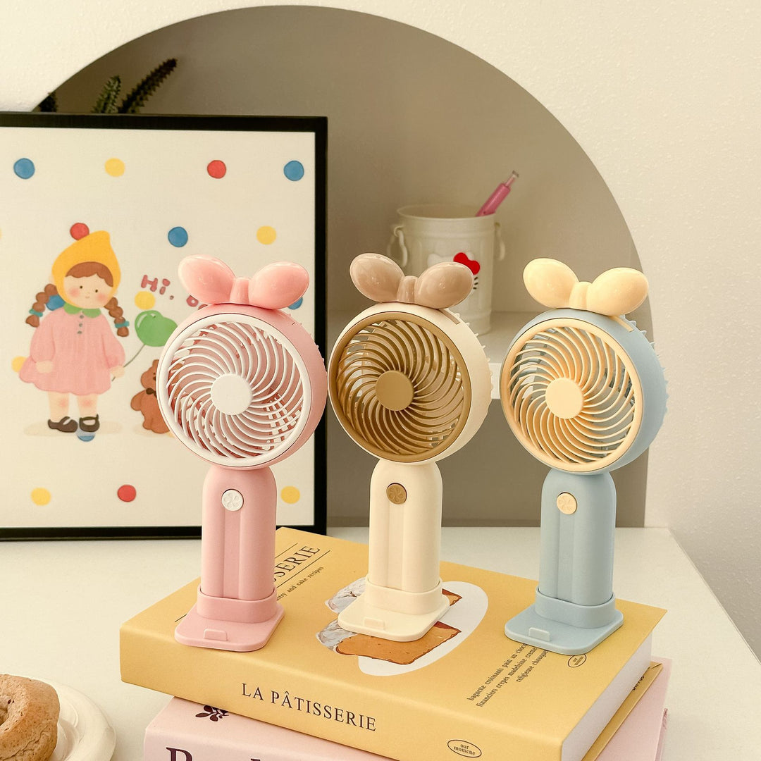 Unisex Handheld Fan in Playful Bunny Design Stornfield